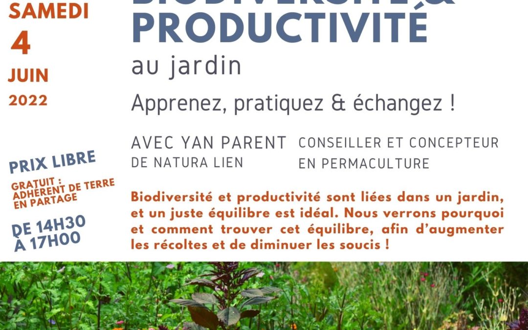 04/06 : Atelier Biodiversité & Productivité